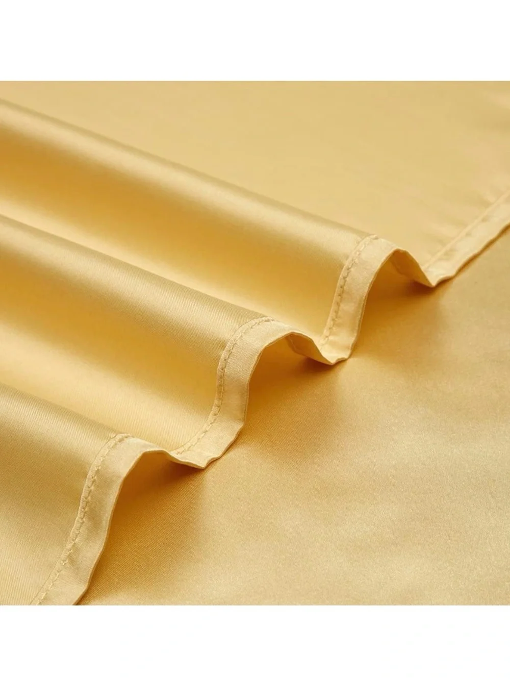Golden Satin 6-Piece Bedding Sheet Set - King
